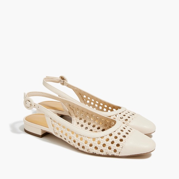 J. Crew Shoes - J. Crew Cream Slingback Flats